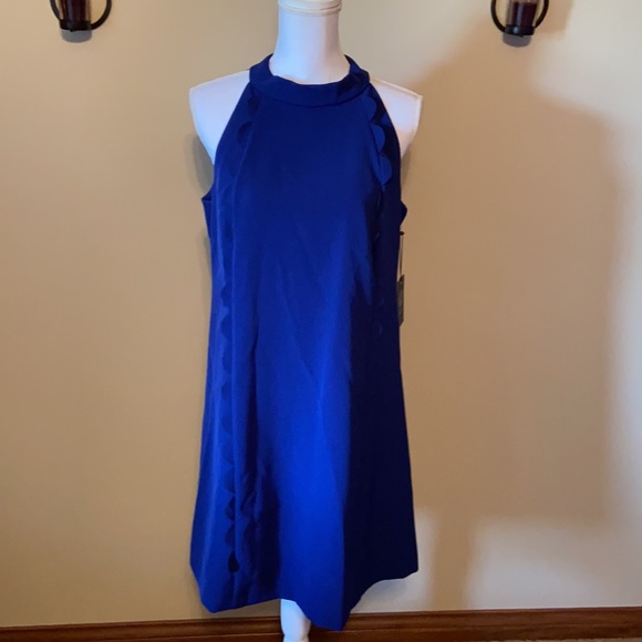 NWT Vince Camuto Ladies A-Line Blue NWT Dress, Sz 12 - Picture 12 of 14
